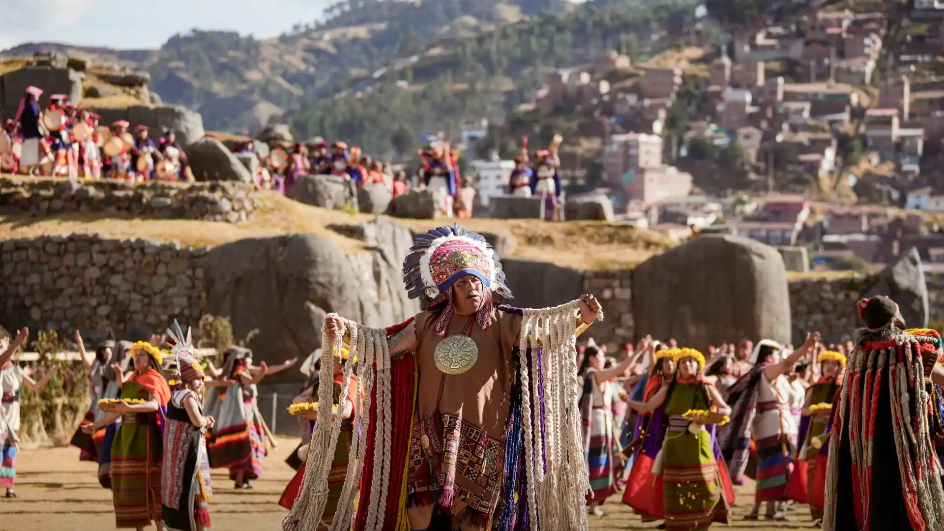 Representación principal del Inti Raymi en Saqsayhuamán